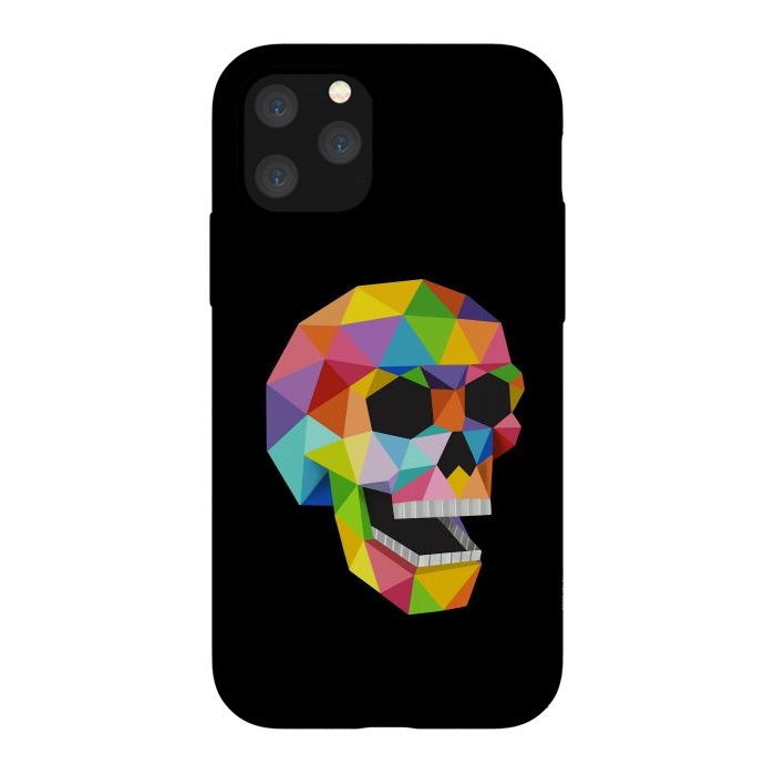 iPhone 11 Pro StrongFit Skull Polygons by Coffee Man