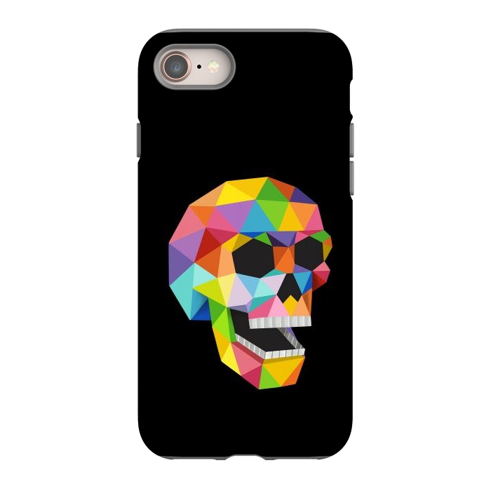 iPhone SE StrongFit Skull Polygons by Coffee Man