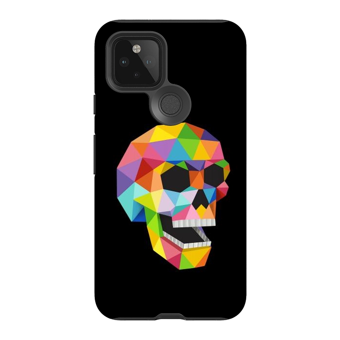 Pixel 5 StrongFit Skull Polygons by Coffee Man