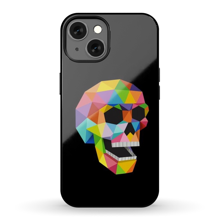 iPhone 13 StrongFit Skull Polygons by Coffee Man