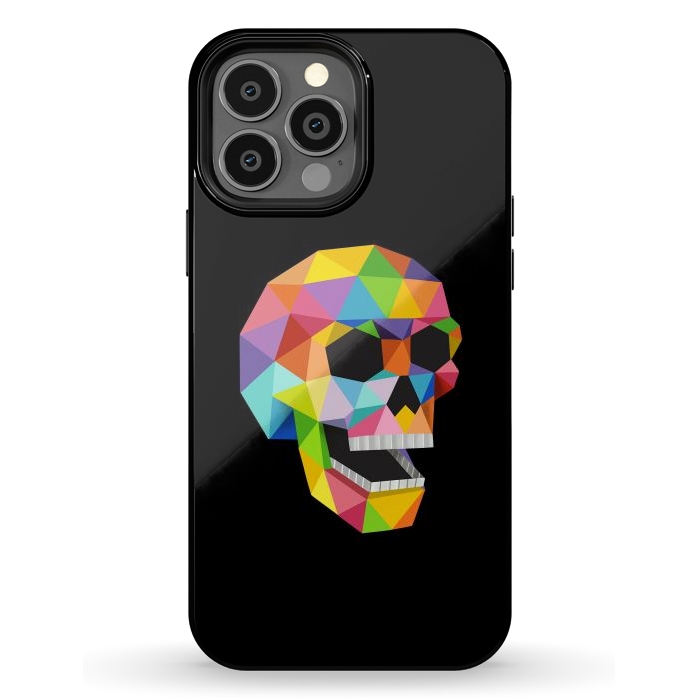 iPhone 13 Pro Max StrongFit Skull Polygons by Coffee Man