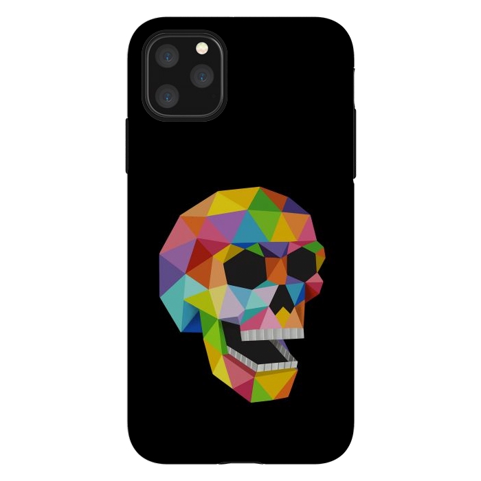 iPhone 11 Pro Max StrongFit Skull Polygons by Coffee Man