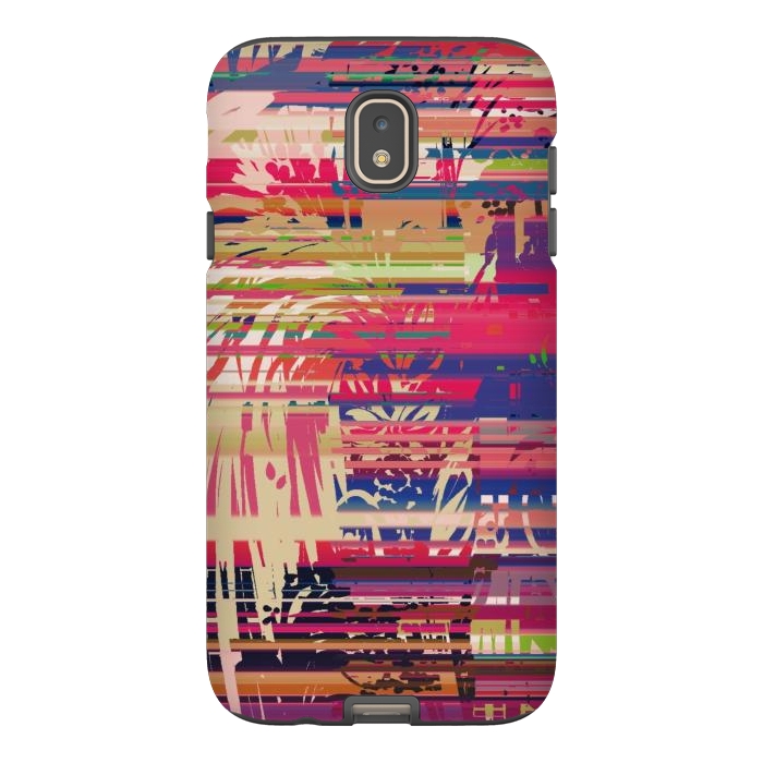 Galaxy J7 StrongFit Pink Glitch by Josie