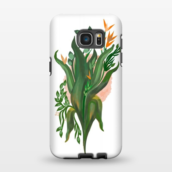 Galaxy S7 EDGE StrongFit Tropical Orchid by Josie