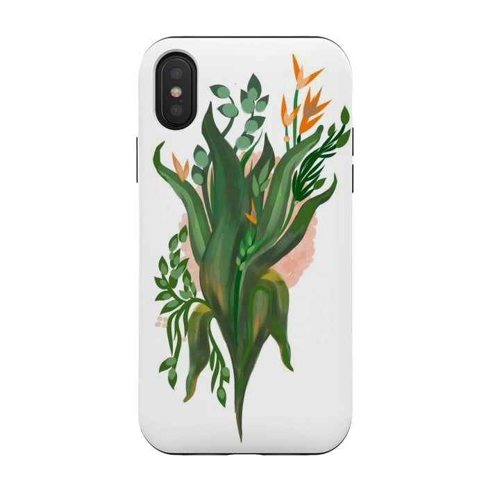 iPhone Xs / X StrongFit Tropical Orchid by Josie