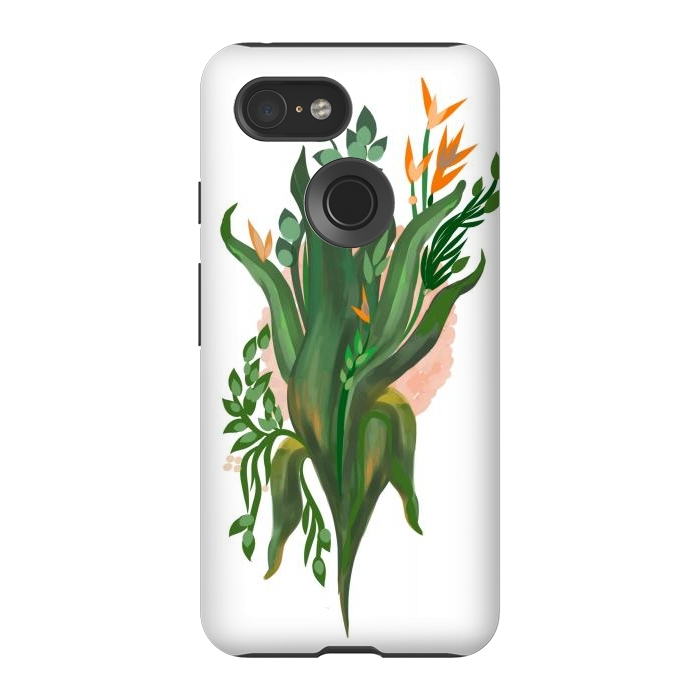 Pixel 3 StrongFit Tropical Orchid by Josie