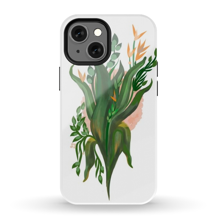 iPhone 12 mini StrongFit Tropical Orchid by Josie