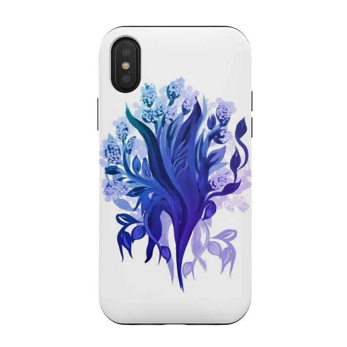 iPhone Xs / X StrongFit Orchida Blue by Josie