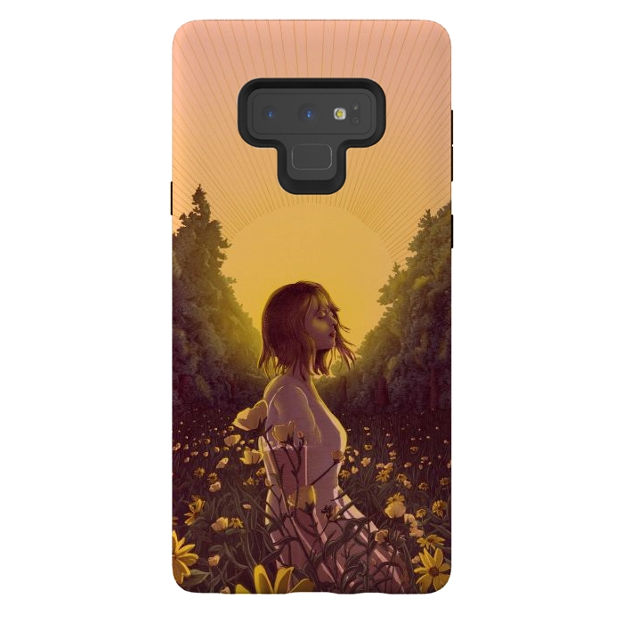 Galaxy Note 9 StrongFit Dawn in the Meadow Colour Version by ECMazur 