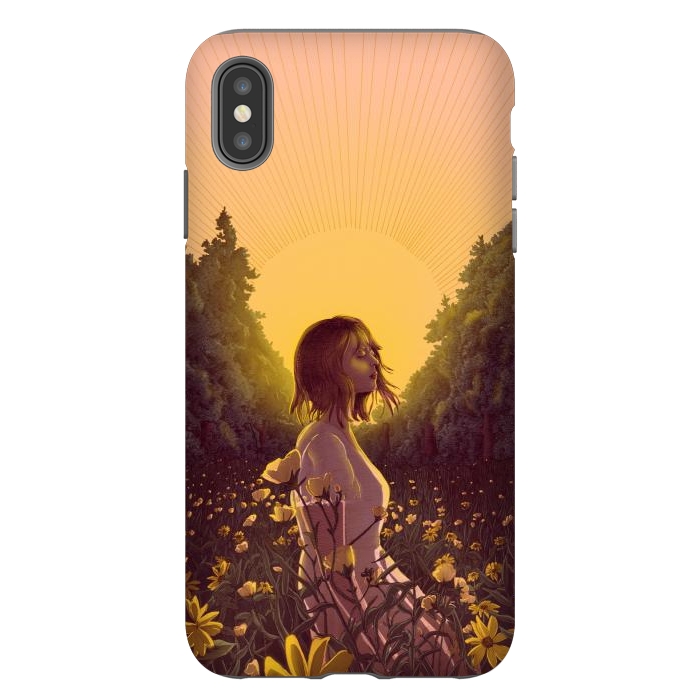 iPhone Xs Max StrongFit Dawn in the Meadow Colour Version by ECMazur 