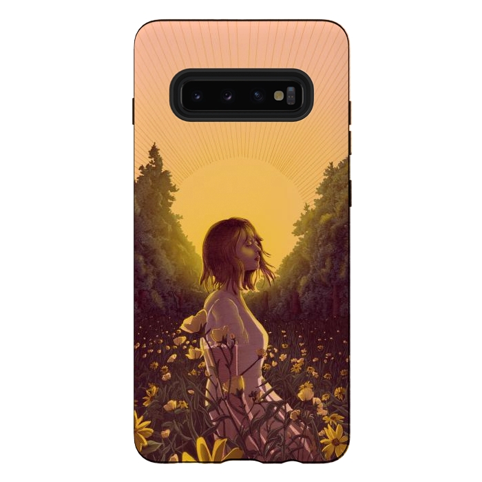 Galaxy S10 plus StrongFit Dawn in the Meadow Colour Version by ECMazur 