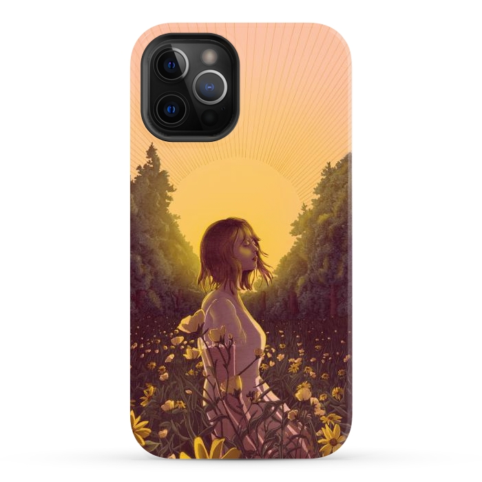 iPhone 12 Pro Max StrongFit Dawn in the Meadow Colour Version by ECMazur 