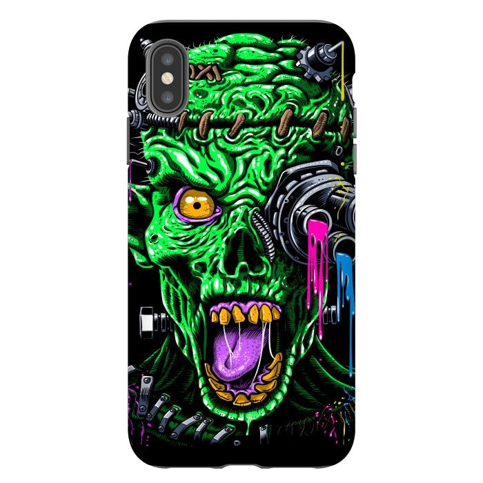 iPhone Xs Max StrongFit Futuristic zombie by Alberto