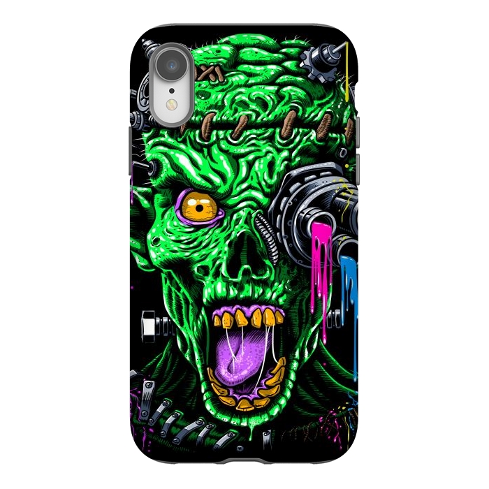 iPhone Xr StrongFit Futuristic zombie by Alberto