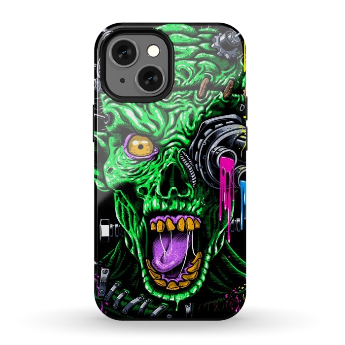 iPhone 12 mini StrongFit Futuristic zombie by Alberto