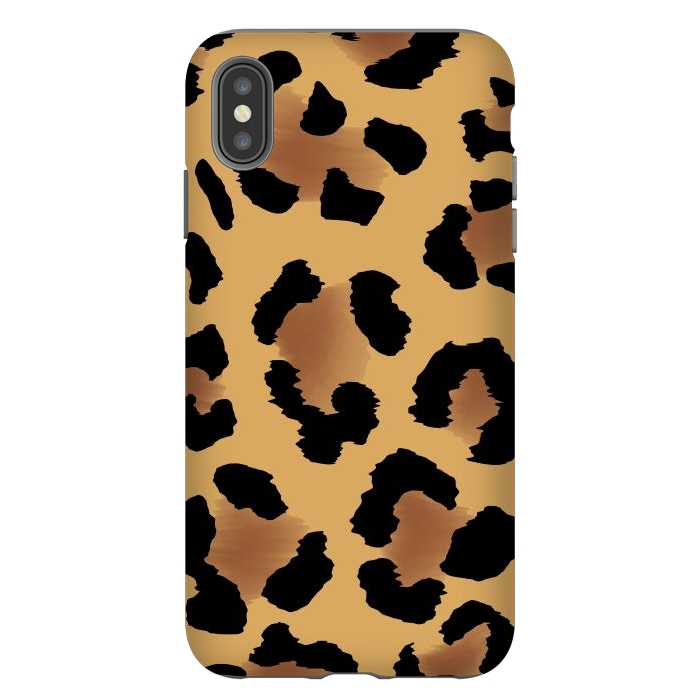 iPhone Xs Max StrongFit Brown Animal Print by ArtsCase