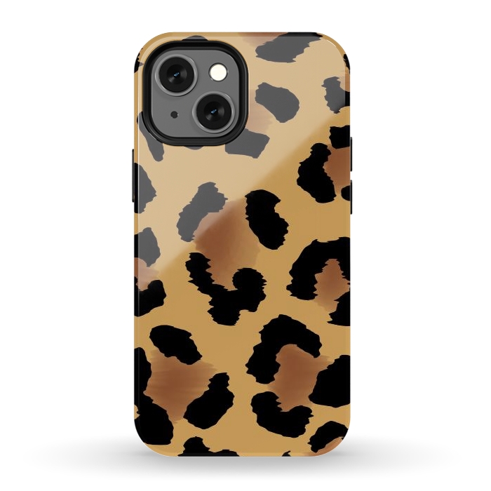 iPhone 12 mini StrongFit Brown Animal Print by ArtsCase