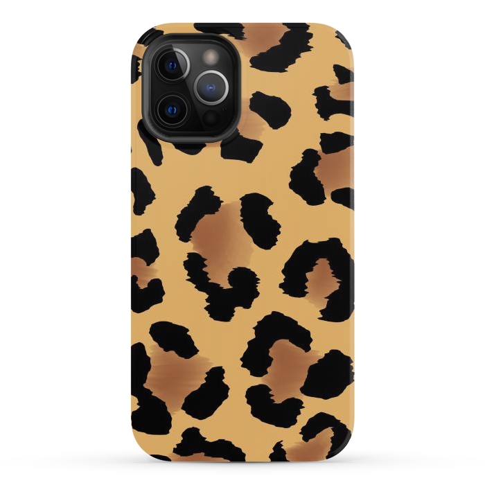 iPhone 12 Pro Max StrongFit Brown Animal Print by ArtsCase