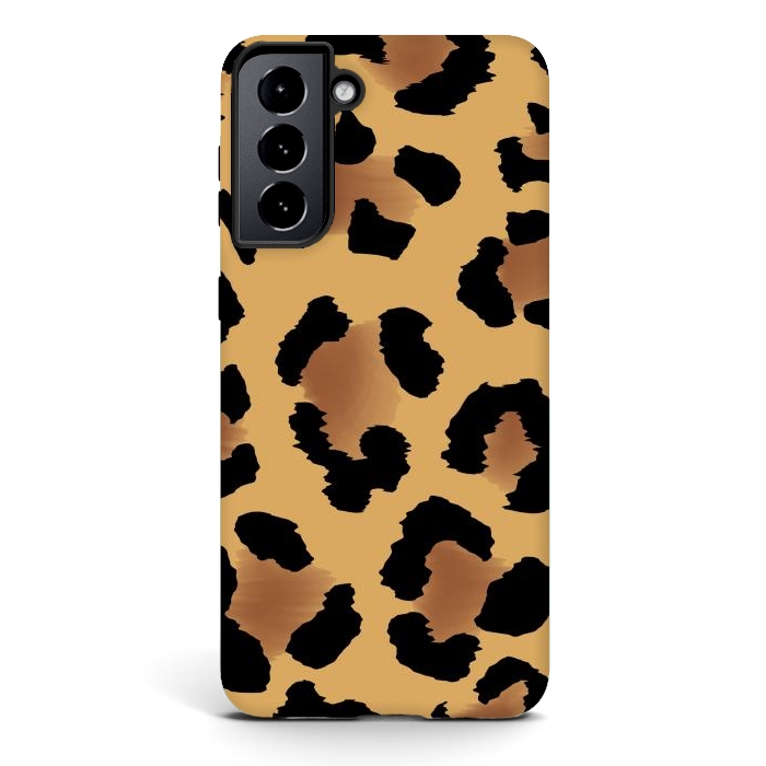 Galaxy S21 StrongFit Brown Animal Print by ArtsCase