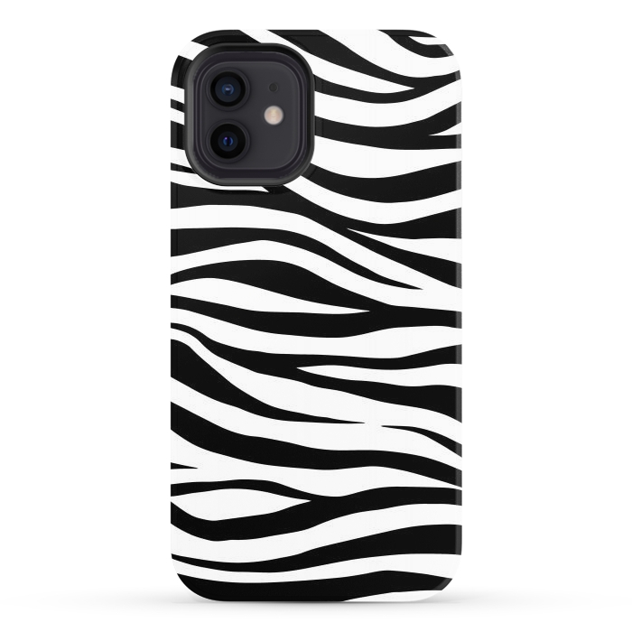 iPhone 12 StrongFit Zebra Print by ArtsCase