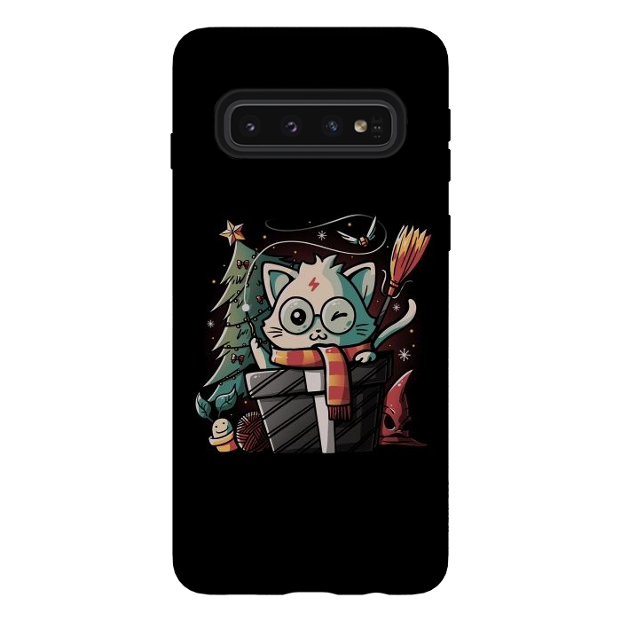 Galaxy S10 StrongFit Meowgical Gift by eduely