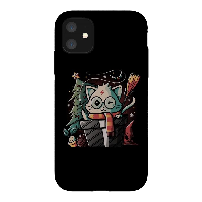 iPhone 11 StrongFit Meowgical Gift by eduely
