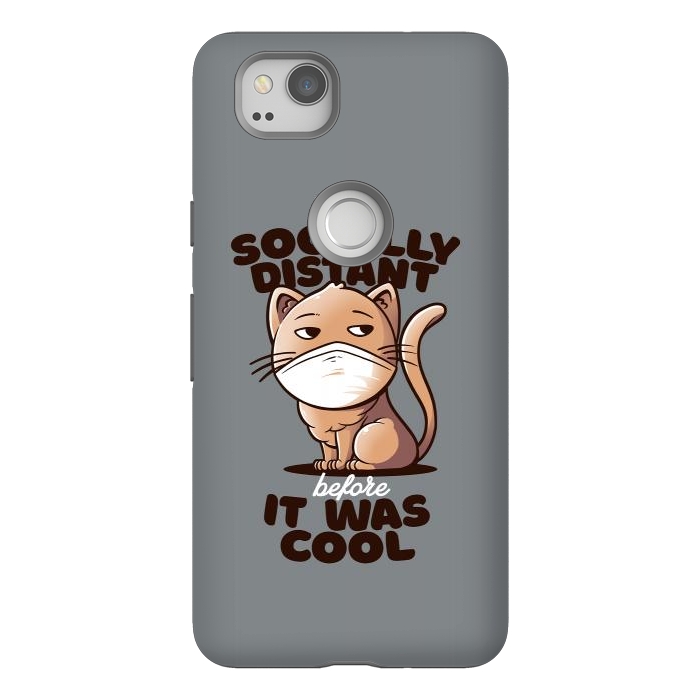 Pixel 2 StrongFit Socially Distant Cat by eduely