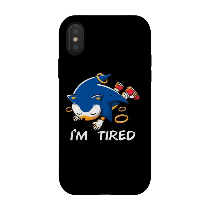 iPhone Xs / X StrongFit Sonic Tired  by eduely