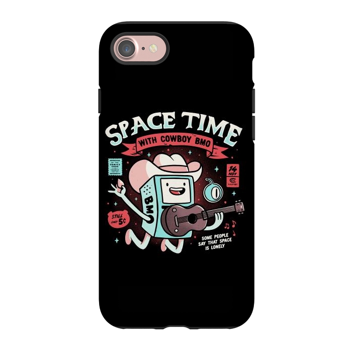 iPhone 7 StrongFit Space Time Cool Robot Cowboy Gift by eduely