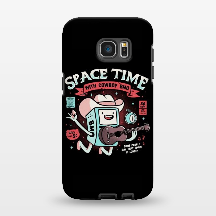 Galaxy S7 EDGE StrongFit Space Time Cool Robot Cowboy Gift by eduely