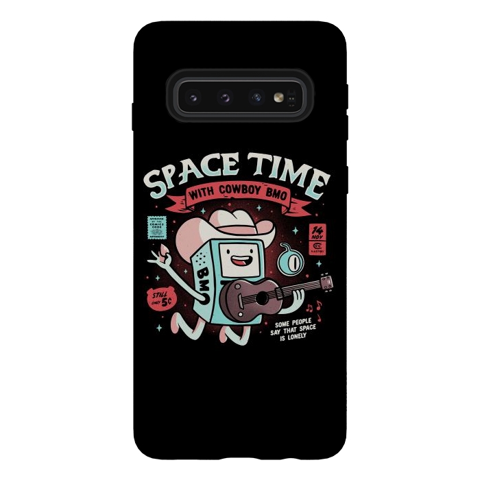Galaxy S10 StrongFit Space Time Cool Robot Cowboy Gift by eduely