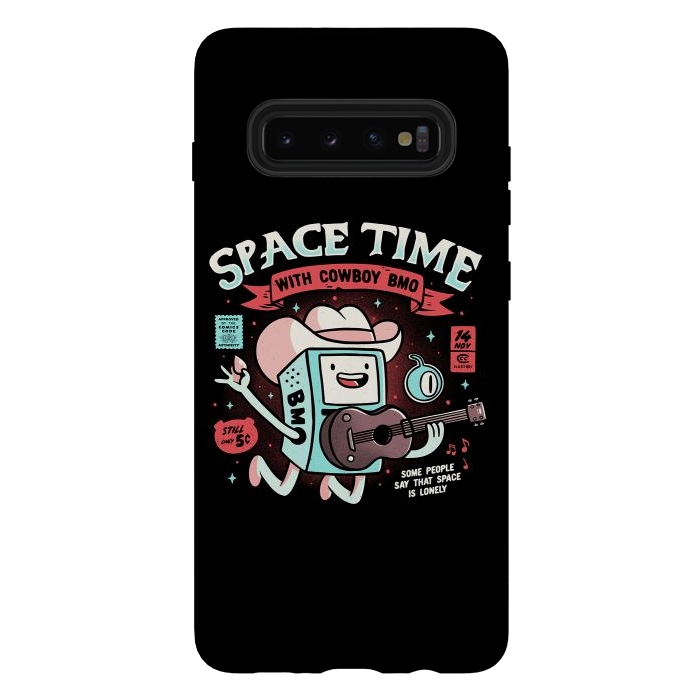 Galaxy S10 plus StrongFit Space Time Cool Robot Cowboy Gift by eduely