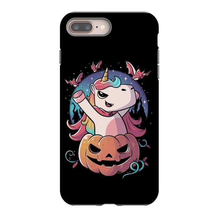 iPhone 7 plus StrongFit Spooky Unicorn Funny Cute Magic Halloween by eduely