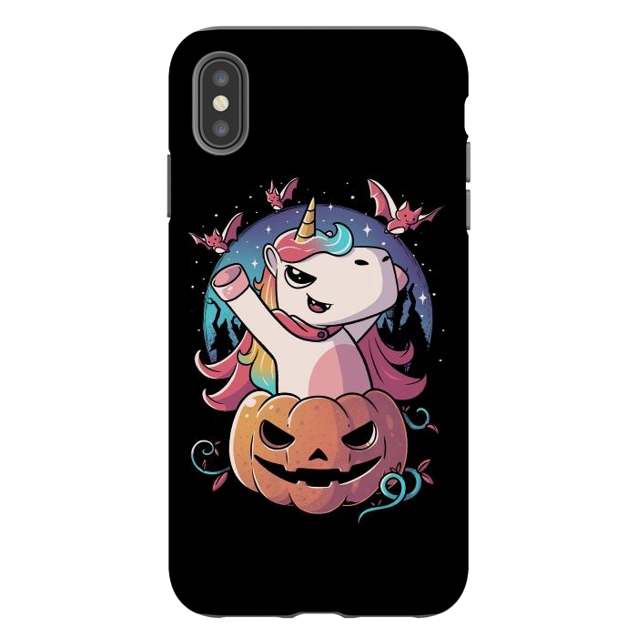 iPhone Xs Max StrongFit Spooky Unicorn Funny Cute Magic Halloween by eduely