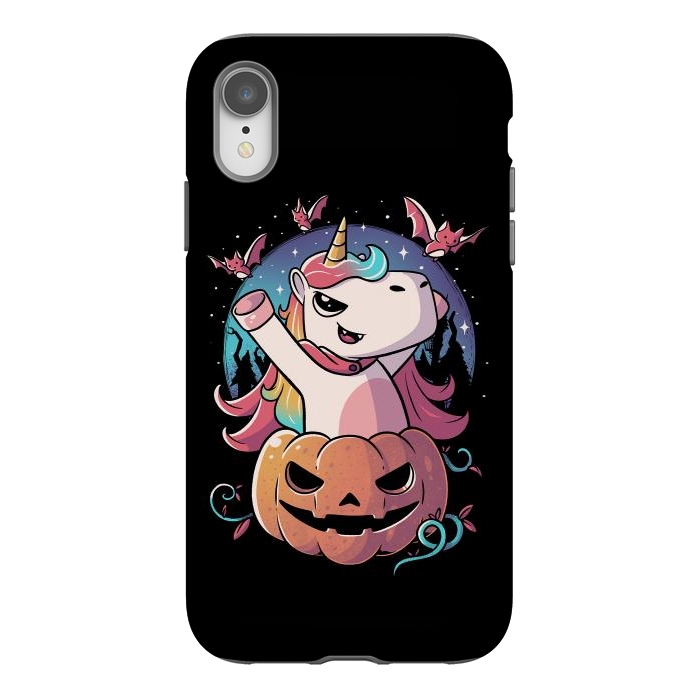 iPhone Xr StrongFit Spooky Unicorn Funny Cute Magic Halloween by eduely