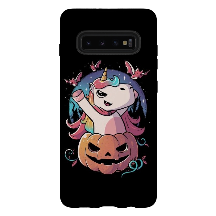 Galaxy S10 plus StrongFit Spooky Unicorn Funny Cute Magic Halloween by eduely