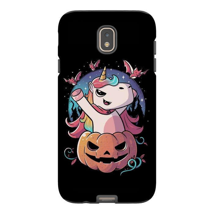 Galaxy J7 StrongFit Spooky Unicorn Funny Cute Magic Halloween by eduely