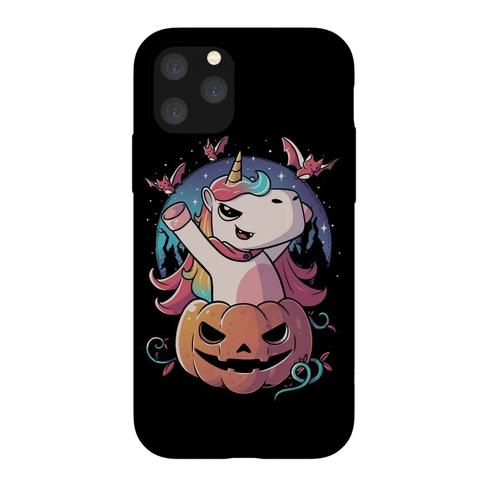 iPhone 11 Pro StrongFit Spooky Unicorn Funny Cute Magic Halloween by eduely