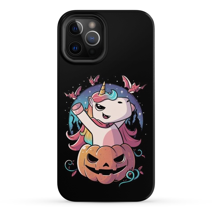 iPhone 12 Pro Max StrongFit Spooky Unicorn Funny Cute Magic Halloween by eduely