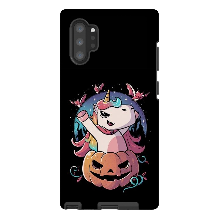 Galaxy Note 10 plus StrongFit Spooky Unicorn Funny Cute Magic Halloween by eduely