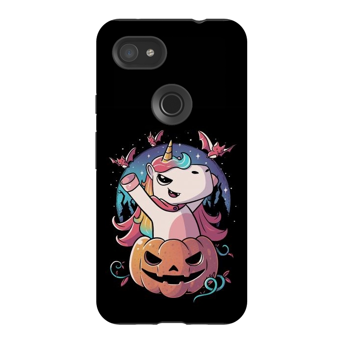Pixel 3AXL StrongFit Spooky Unicorn Funny Cute Magic Halloween by eduely