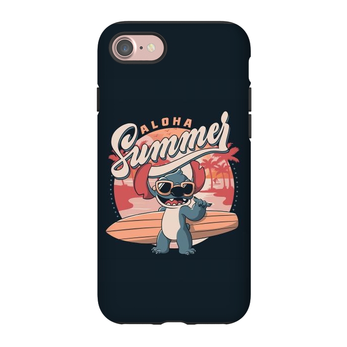 iPhone 7 StrongFit Aloha Summer Funny Alien Beach by eduely