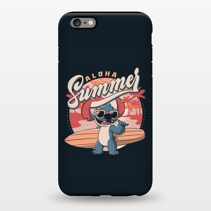 iPhone 6/6s plus StrongFit Aloha Summer Funny Alien Beach by eduely
