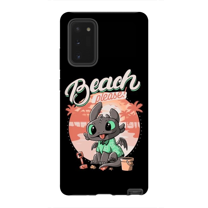 Galaxy Note 20 StrongFit Summer Dragon Funny Beach Please by eduely