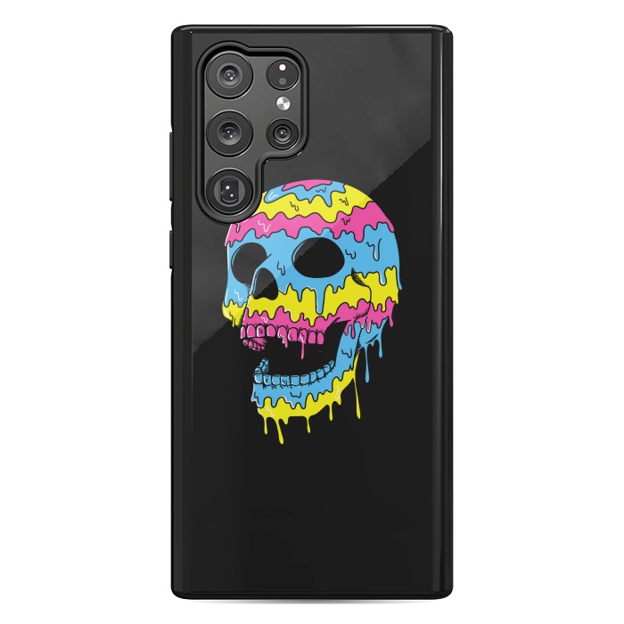 Galaxy S22 Ultra StrongFit Melted Skull by Coffee Man