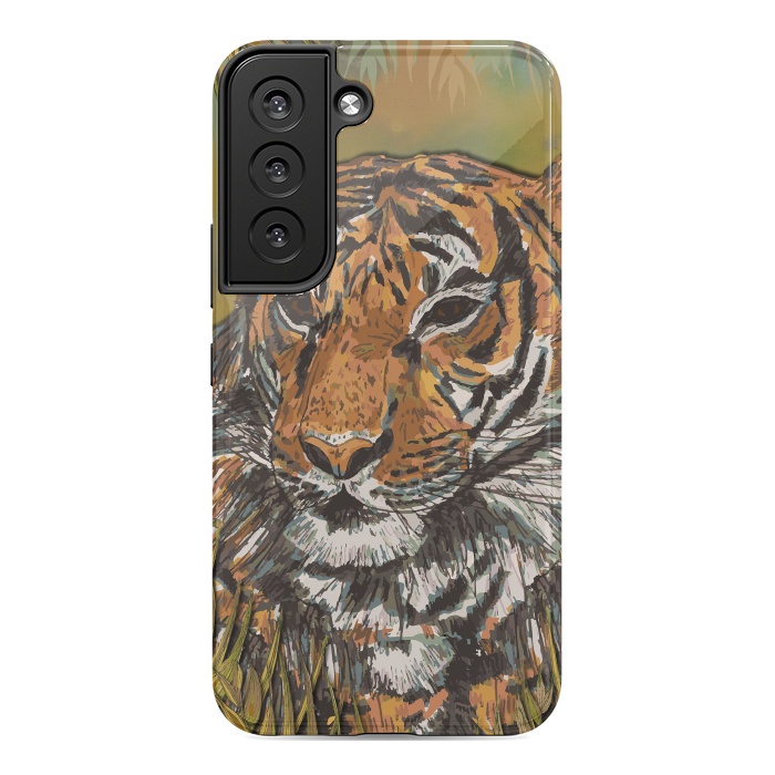 Galaxy S22 StrongFit Tiger by Lotti Brown