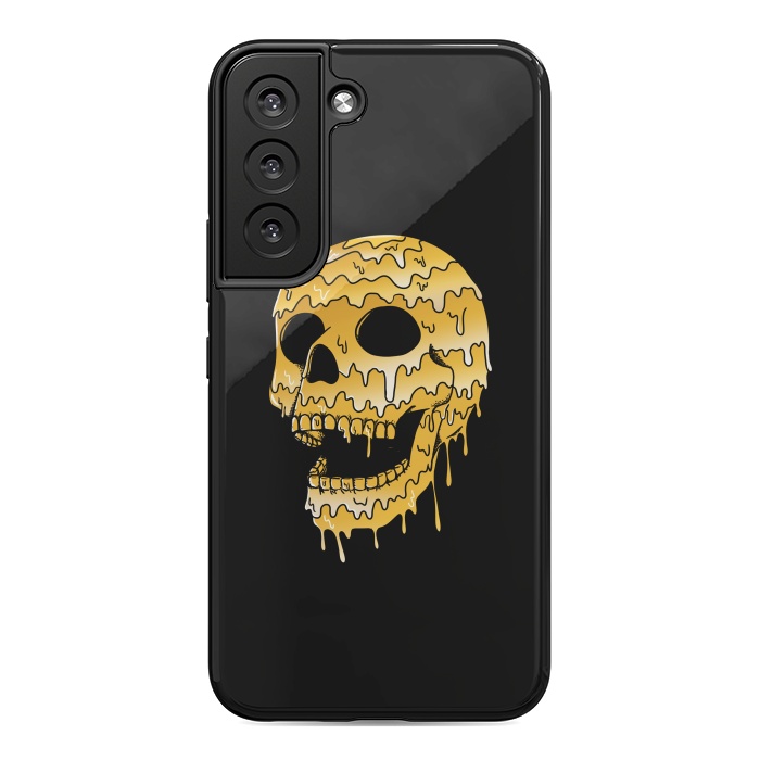 Galaxy S22 StrongFit Gold Skull by Coffee Man