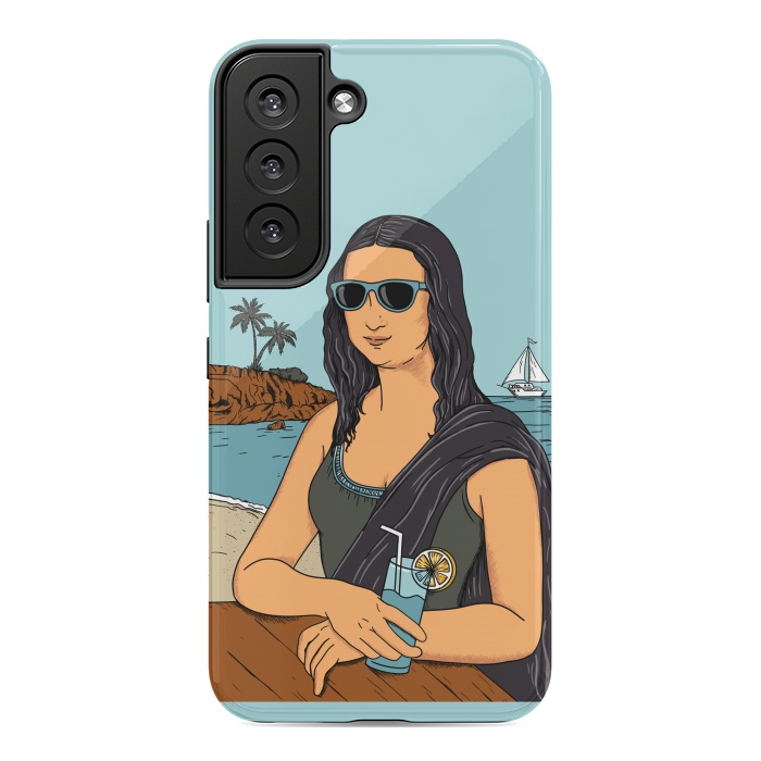 Galaxy S22 StrongFit Mona Lisa Beach by Coffee Man