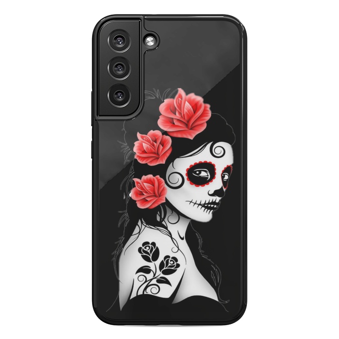 Galaxy S22 plus StrongFit sugar skull woman by haroulita