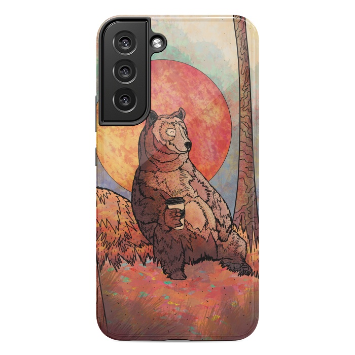 Galaxy S22 plus StrongFit The relaxing bear by Steve Wade (Swade)